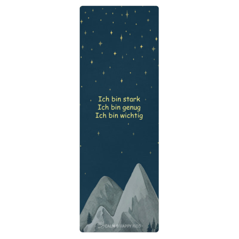 Calm Happy Kids - Kinder Yoga Matte Affirmationen