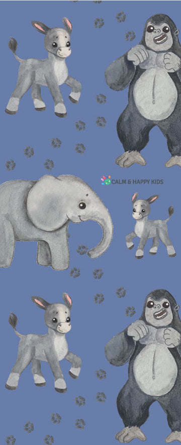 Calm Happy Kids - Kinder Yoga Matte Blau