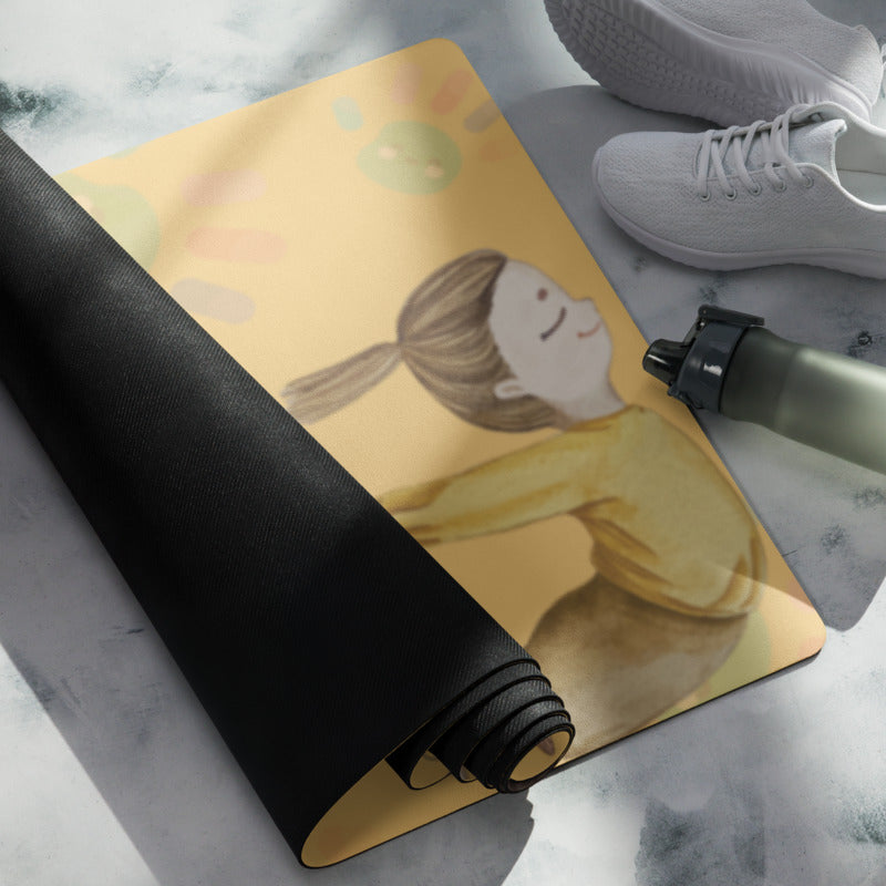 Calm Happy Kids - Kinder Yoga Matte Gelb