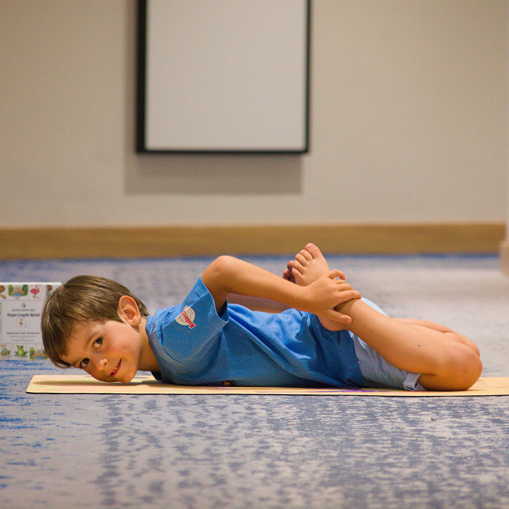 Calm Happy Kids - Kinder Yoga Matte Gelb
