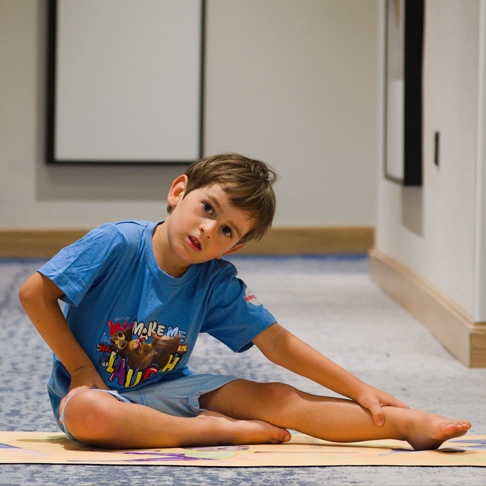 Calm Happy Kids - Kinder Yoga Matte Gelb