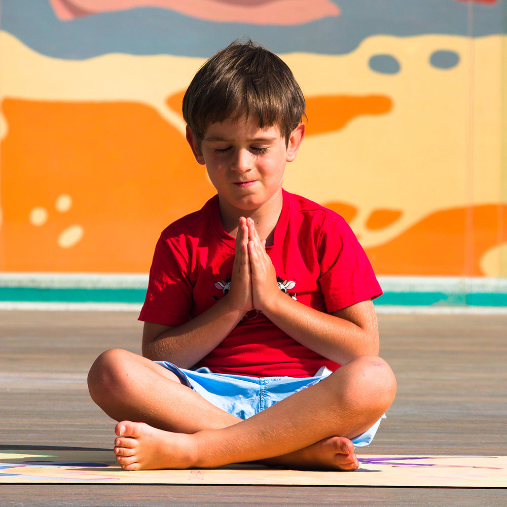 Calm Happy Kids - Kinder Yoga Matte Gelb